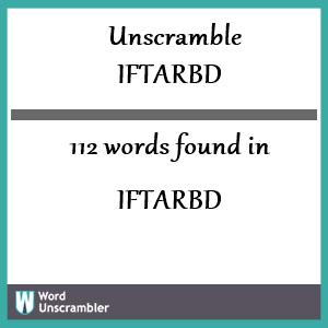 112 words unscrambled from iftarbd