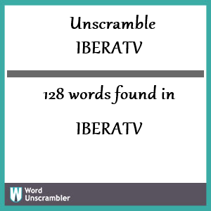 128 words unscrambled from iberatv