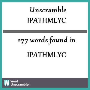 277 words unscrambled from ipathmlyc