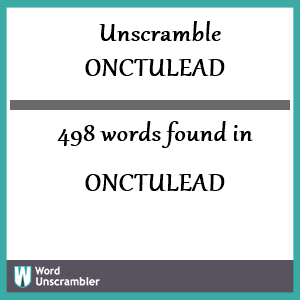 498 words unscrambled from onctulead