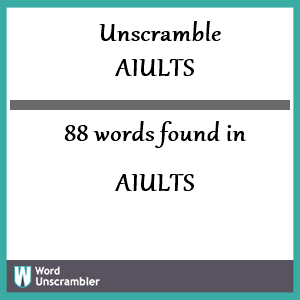 88 words unscrambled from aiults